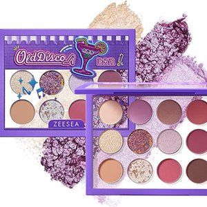Zeesea Vending Machine 12 Color Eyeshadow Palette - Purple